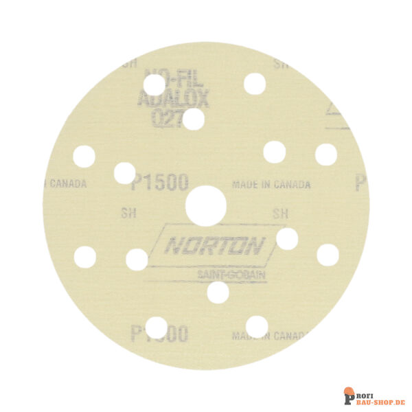 nortonschleifmittel/NORTON_schleifmittel_77696088388 Discs Selfgrip Norton Norton Pro Film 15x18 Grit 1500 14 holes_147015